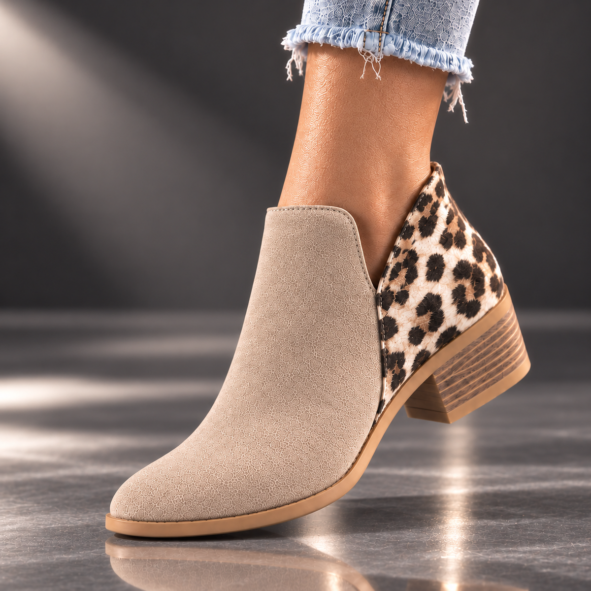 CAMILA REESE LEOPARD BOOTS